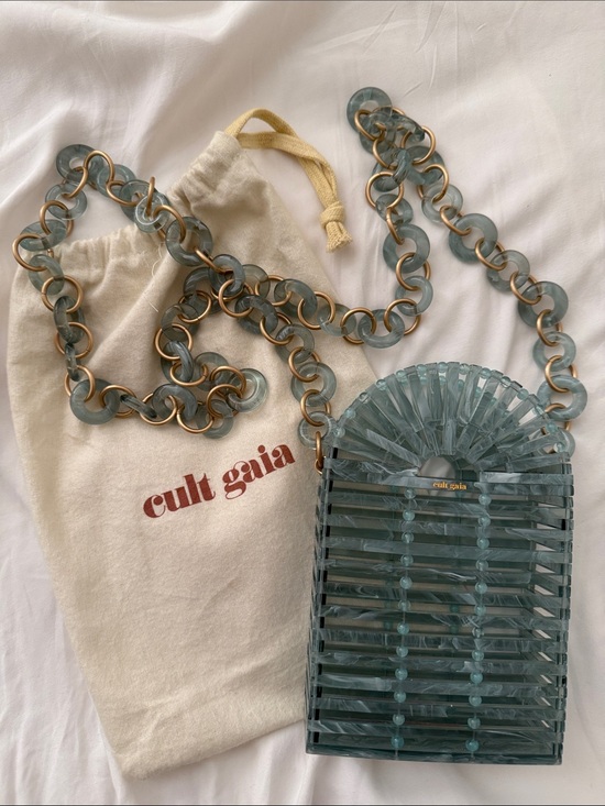 cult gaia Handbags - Cult Gaia Gaia’s Ark phone crossbody blue / green WITH BOX/TAGS